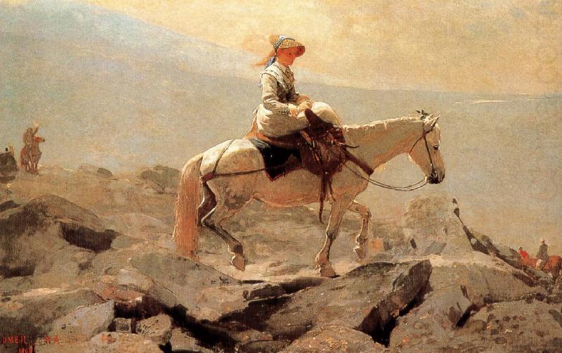 Winslow Homer Hakusan in horse riding trails china oil painting image